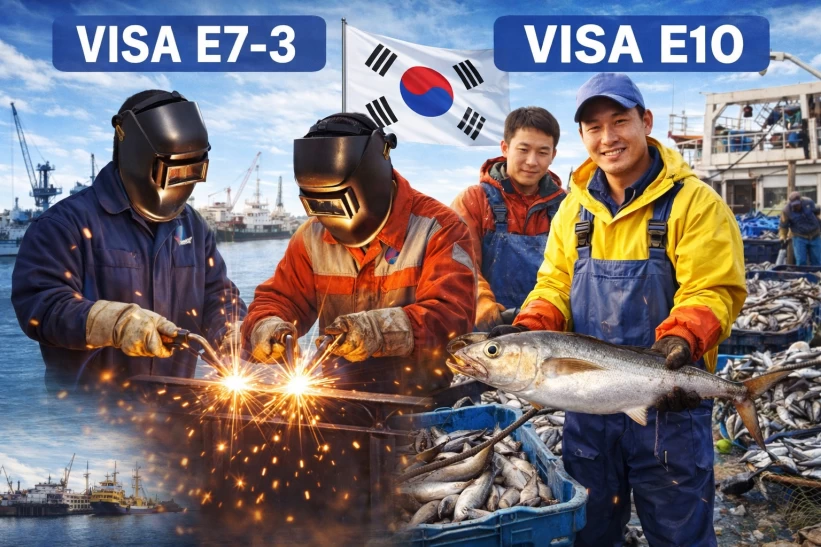 Việc làm visa E7-3 và E10 tại Hàn Quốc